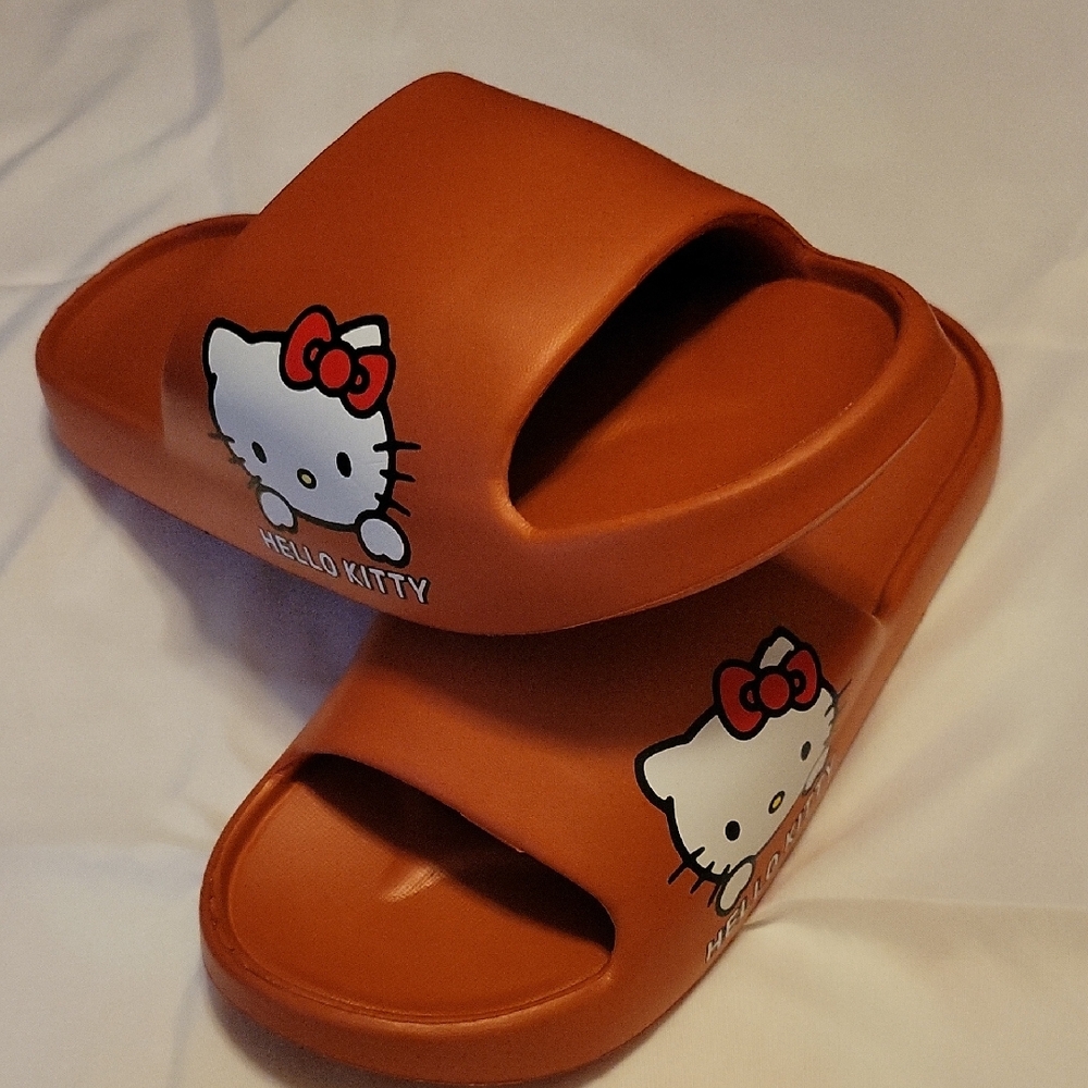 Hello Kitty Kids Slide Sandals - Tan